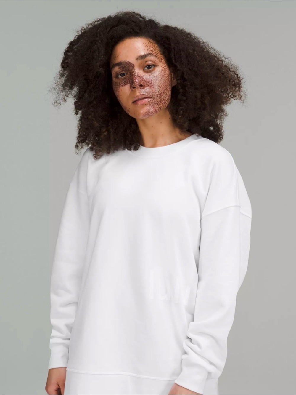Lululemon Women's Perfectly Oversized Crew In White Classic Crewneck Size 4.